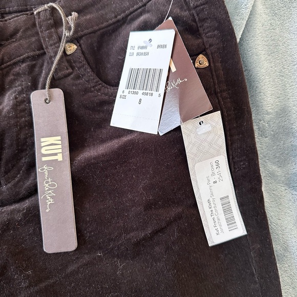 Kut from the Kloth Espresso Brown Skinny Corduroy Pants - Picture 6 of 7